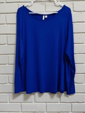 Cato Sportswear Royal Blue Long Sleeve Top. Size 18/20 NWT